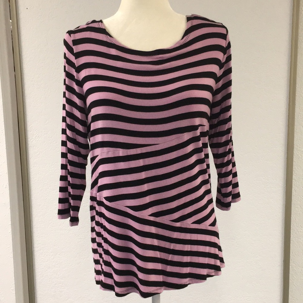 Dana Buchman striped top